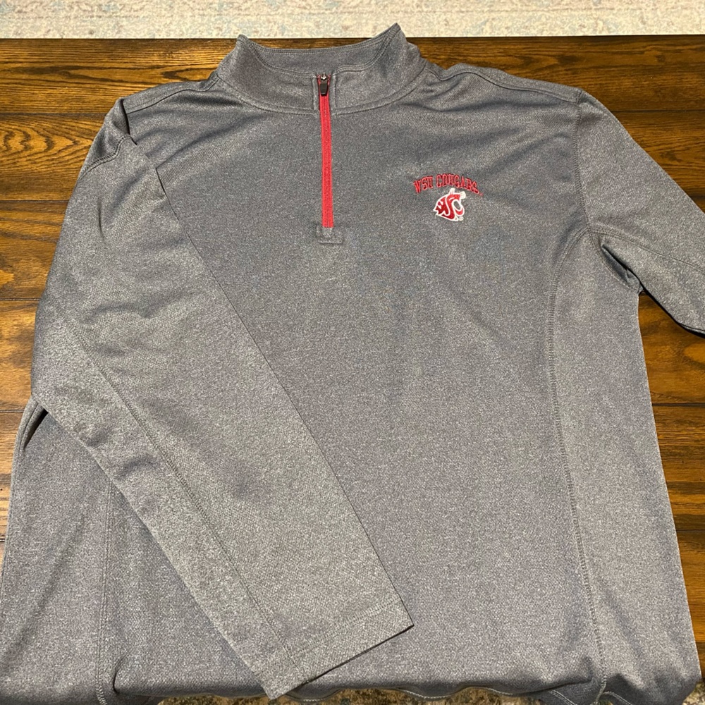 Washington State Cougars (WSU) Quarter Zip Sweatshirt